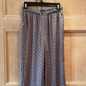 GAP Taupe Polka-dotted Lounge Pants, Size XS